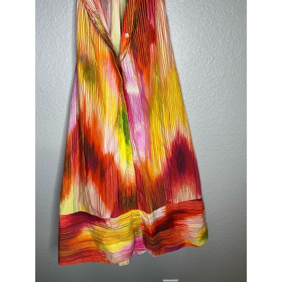 Josie Natori Radiant Tie Front Shirtdress - Picture 5 of 11